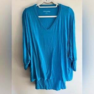 Soft Surroundings Indeevar Tunic Blue Jay Size 1x New with Tags